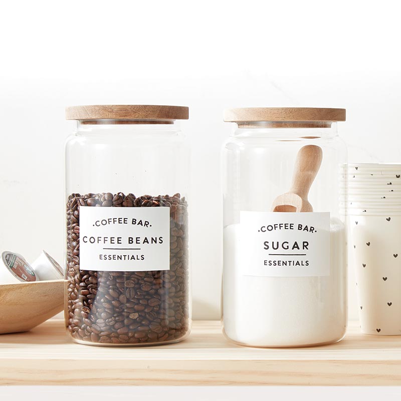 Coffee Canister w/ Stickers