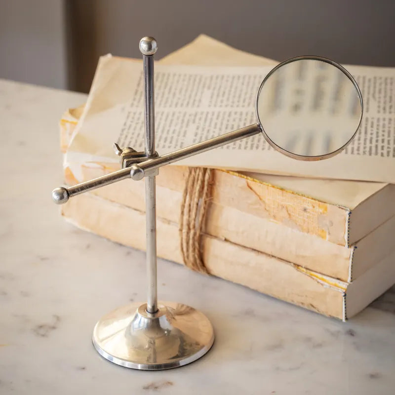 Antique Silver Looking Glass
