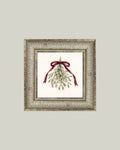 Mistletoe with Bow Framed Art