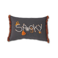 Black Halloween Stitched SPOOKY Pillow