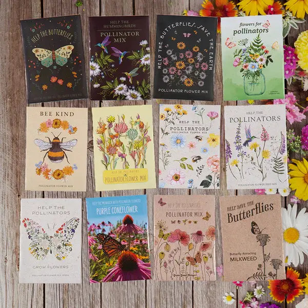 Help Hummingbirds - Pollinator Wildflower Seed Packets