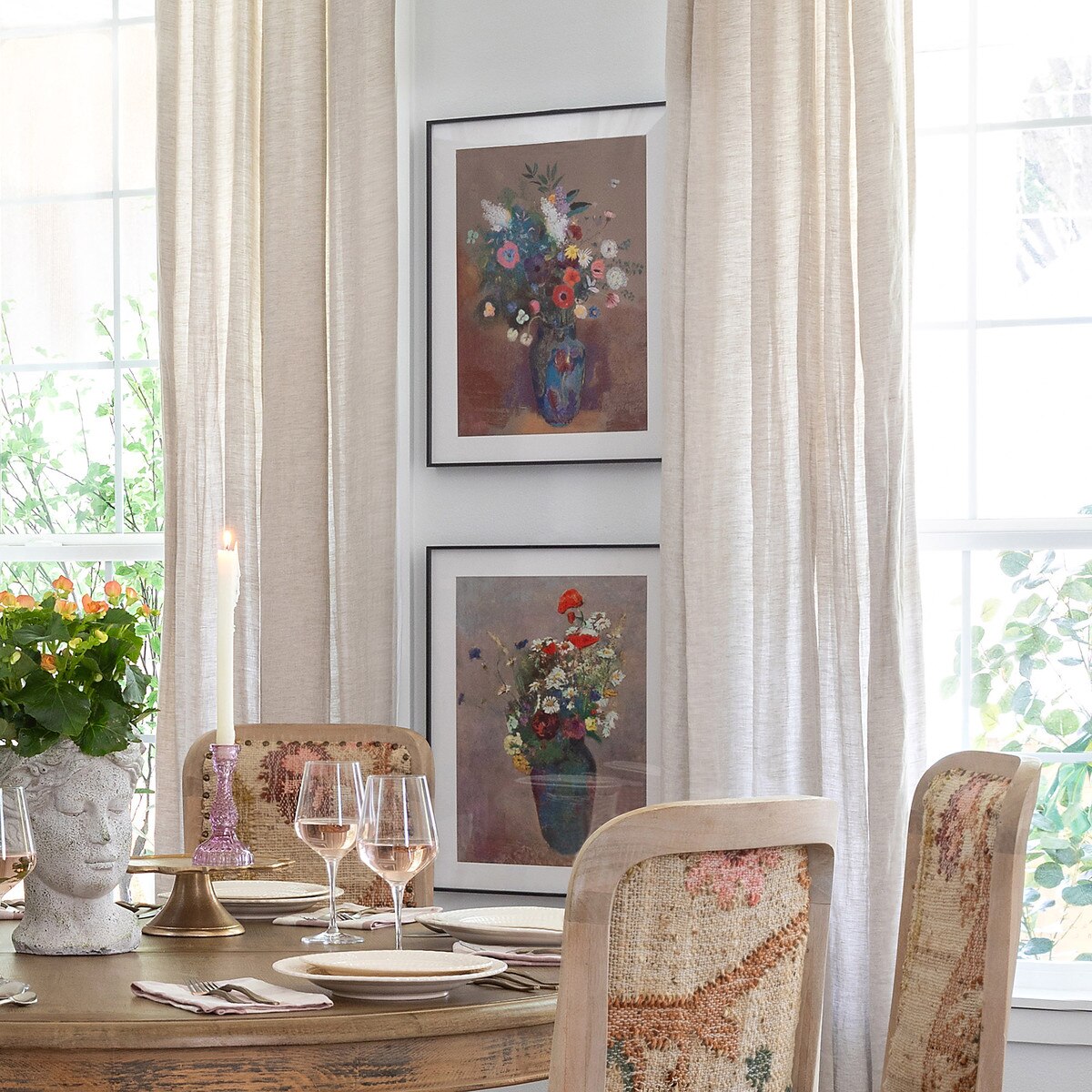 Gathered Wildflower Framed Prints