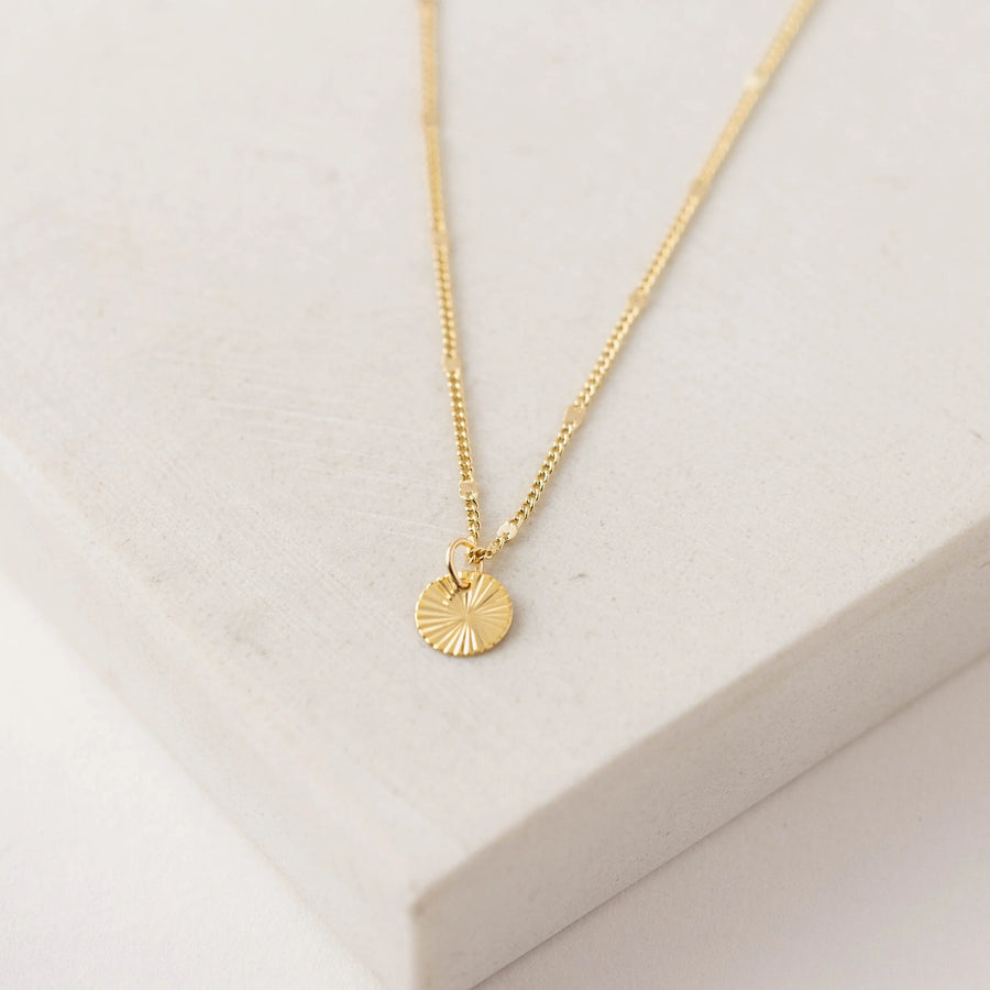 Everly Circle Gold Necklace