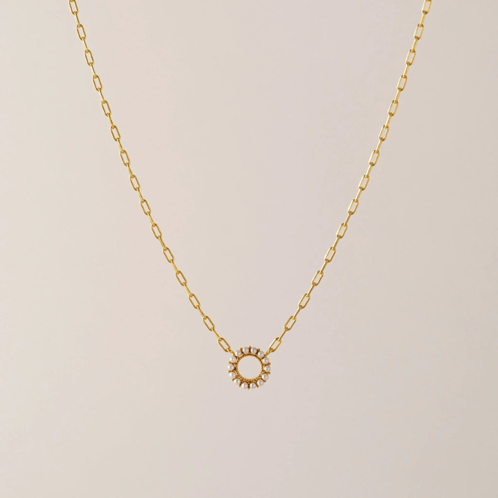 Kismet Gold Pearl Necklace