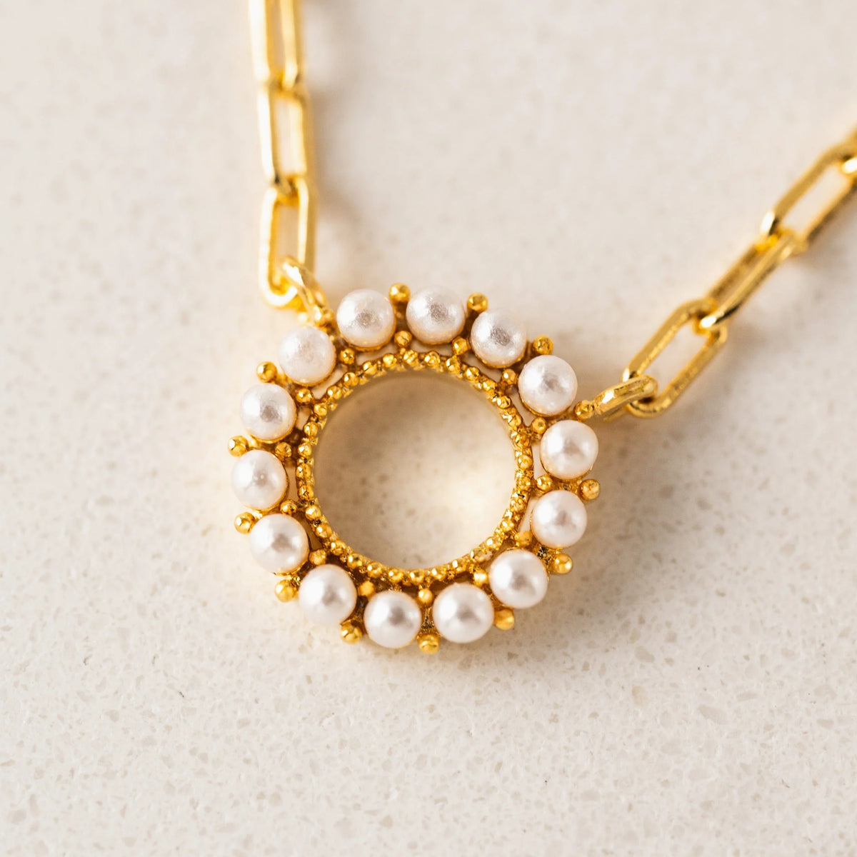 Kismet Gold Pearl Necklace