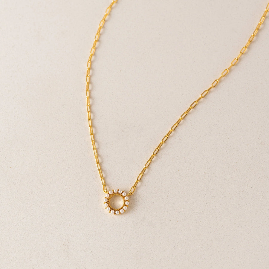 Kismet Gold Pearl Necklace