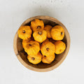 Dried Miniature Faux Pumpkins - Orange