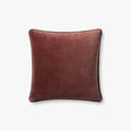 Liza Wine Velvet Square Pillow by Loloi