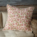 Clematis Botanical Print Pillow 26"