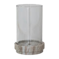 Marble Candle Holder Glass Hurricane | Taper or Pillar