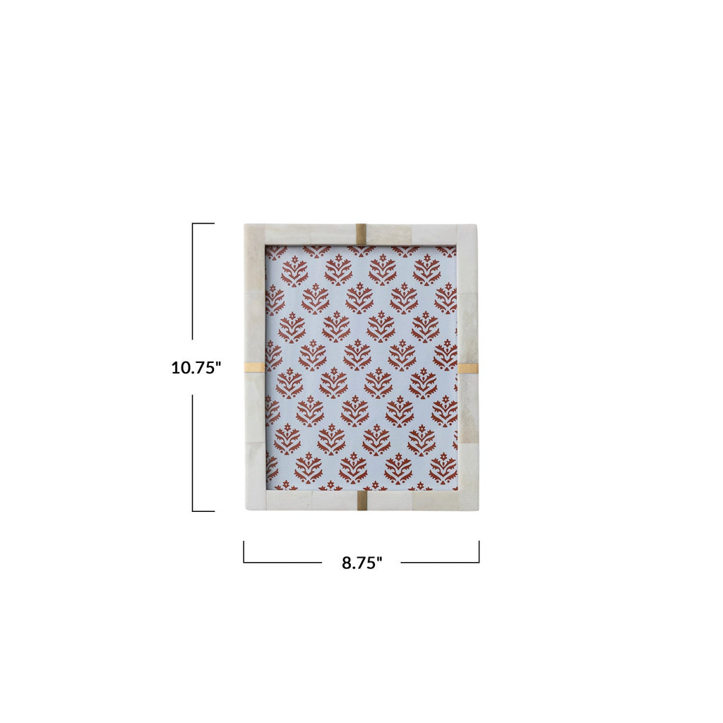 Ivory Resin & Mango Wood Photo Frame